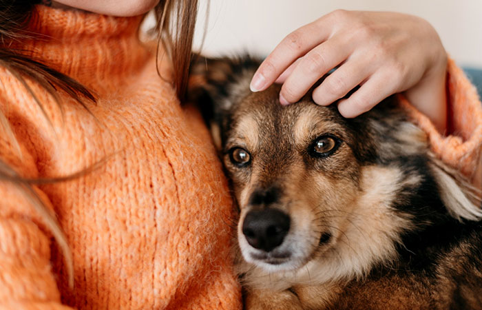 mujer-abrazando-a-su-perro Mujer abrazando a su perro